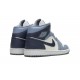 Air Jordan 1 Mid Womens Two-Tone Blue BQ6472-140 Reps Shoes