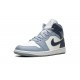 Air Jordan 1 Mid Womens Two-Tone Blue BQ6472-140 Reps Shoes