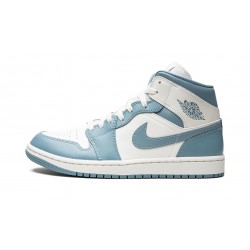 Air Jordan 1 Mid Womens UNC BQ6472-141 Reps Shoes