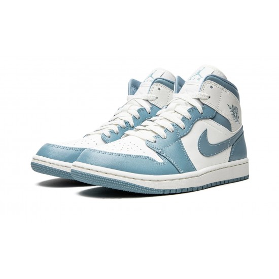 Air Jordan 1 Mid Womens UNC BQ6472-141 Reps Shoes