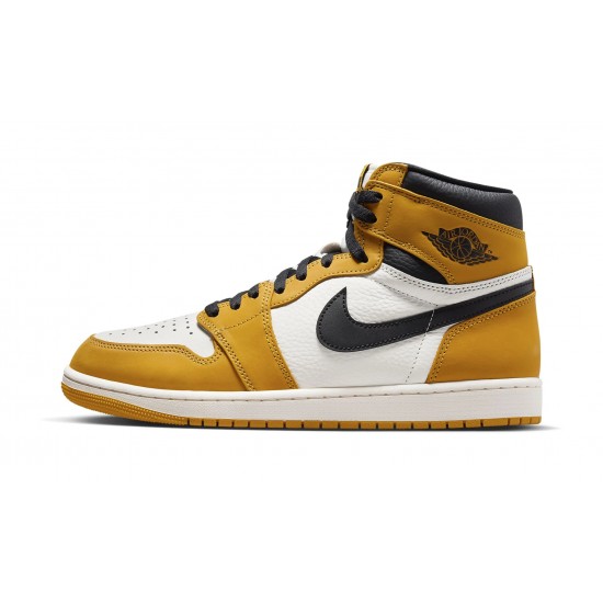 Air Jordan 1 Retro High Mens OG Yellow Ochre DZ5485-701 Reps Shoes