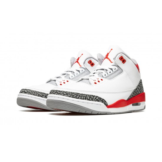 Air Jordan 3 Mens Retro Fire Red 2022 DN3707-160 Reps Shoes