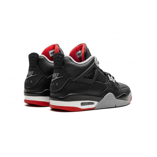 Air Jordan 4 GradeSchool FQ8213-006 Bred Reimagined Reps Shoes