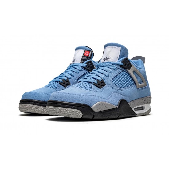 Air Jordan 4 GradeSchool Retro University Blue 408452-400 Reps Shoes