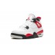 Air Jordan 4 GradeSchool White Red Cement 408452-161 Reps Shoes