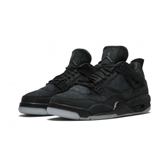 Air Jordan 4 Mens Retro Kaws Black 930155-001 Reps Shoes