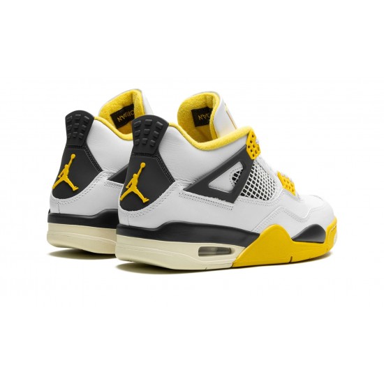 Air Jordan 4 Womens Vivid Sulfur AQ9129-101 Reps Shoes