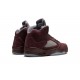 Air Jordan 5 Mens Burgundy 2023 DZ4131-600 Reps Shoes