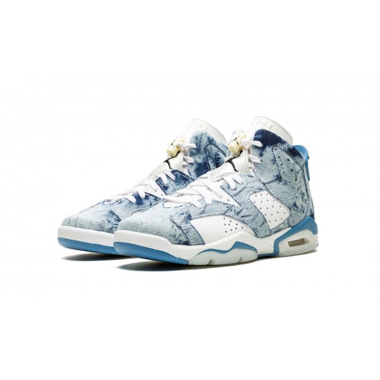 Air Jordan 6 GradeSchool Retro Washed Denim DM9045-100 Reps Shoes