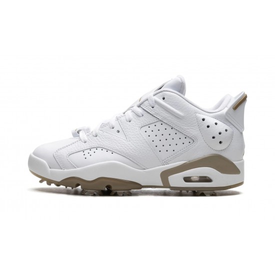 Air Jordan 6 Low Mens Golf White Khaki DV1376-100 Reps Shoes