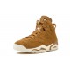 Air Jordan 6 Mens Retro Golden Harvest  Wheat 384664-705 Reps Shoes