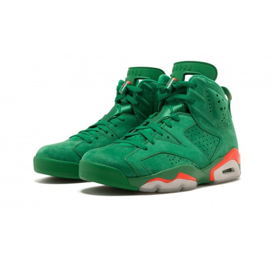 Air Jordan 6 Mens Retro Green Suede Gatorade AJ5986-335 Reps Shoes