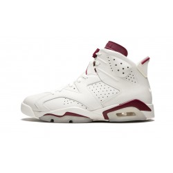 Air Jordan 6 Mens Retro Maroon 384664-116 Reps Shoes