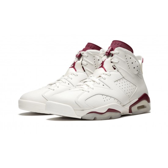 Air Jordan 6 Mens Retro Maroon 384664-116 Reps Shoes