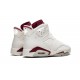 Air Jordan 6 Mens Retro Maroon 384664-116 Reps Shoes