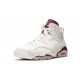 Air Jordan 6 Mens Retro Maroon 384664-116 Reps Shoes