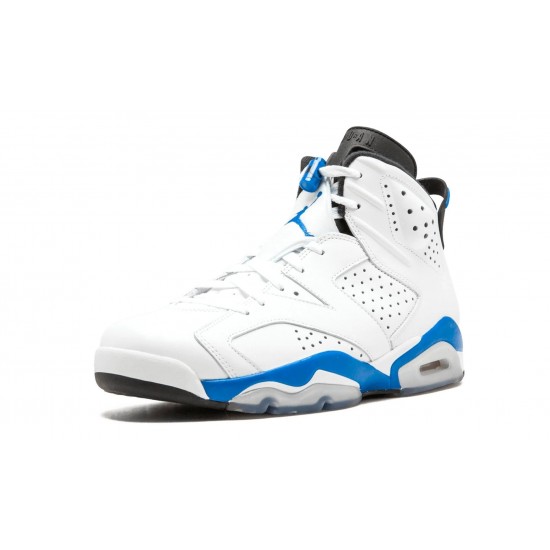 Air Jordan 6 Mens Retro Sport Blue 384664-107 Reps Shoes