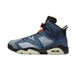 Air Jordan 6 Mens Washed Denim CT5350-401 Reps Shoes