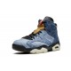 Air Jordan 6 Mens Washed Denim CT5350-401 Reps Shoes