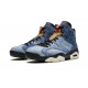 Air Jordan 6 Mens Washed Denim CT5350-401 Reps Shoes