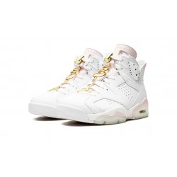 Air Jordan 6 Womens Gold Hoops DH9696-100 Reps Shoes