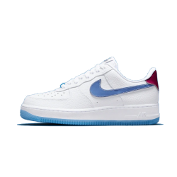 Nike Air Force 1 Low'07 Lx Uv Reactive Swoosh DA8301-101 White/White-White-Universityblue