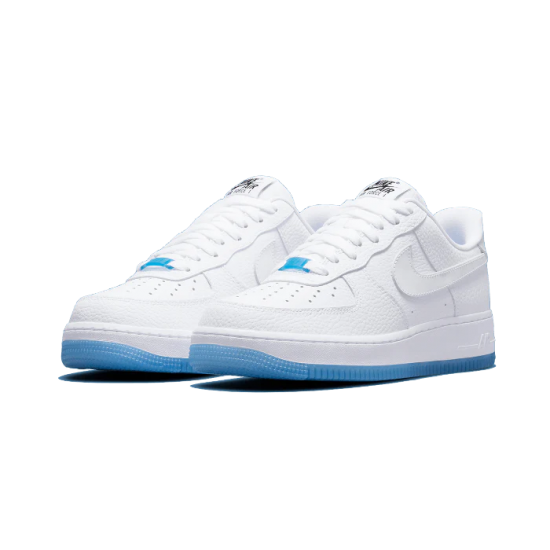 Nike Air Force 1 Low07 Lx Uv Reactive Swoosh DA8301-101 White/White-White-Universityblue