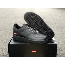 Nike Air Force 1 Low Black Supreme CU9225-001 Black/Black 