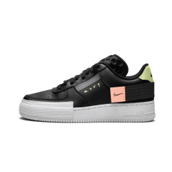 Nike Air Force 1 Low Drop Type Black CI0054-001 Black/Anthracite-Zinnia 