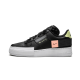 Nike Air Force 1 Low Drop Type Black CI0054-001 Black/Anthracite-Zinnia