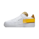 Nike Air Force 1 Low Drop Type White Gold Yellow AT7859-100 White/Goldsuede/Clubgold/Universitygold