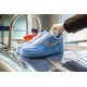 Nike Air Force 1 Low Off-White Mca University Blue CI1173-400 University Blue/Metallic Silver-Whit