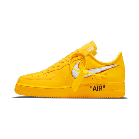 Nike Air Force 1 Low Off-White University Gold Metallic Silver DD1876-700 Yellow/Yellow-Metallic