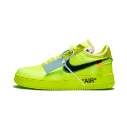 Nike Air Force 1 Low Off-White Volt AO4606-700 Volt/Hyper Jade-Cone-Black 