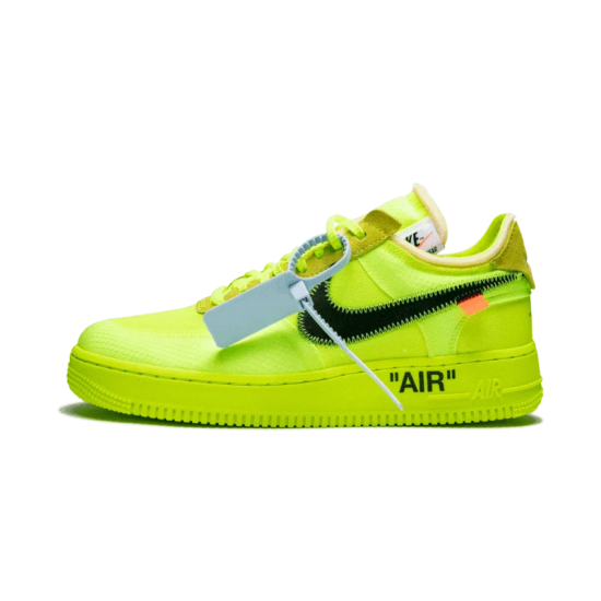 Nike Air Force 1 Low Off-White Volt AO4606-700 Volt/Hyper Jade-Cone-Black