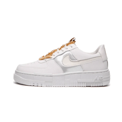 Nike Air Force 1 Low Pixel Gray Gold Chain DC1160-100 White/Pixel 