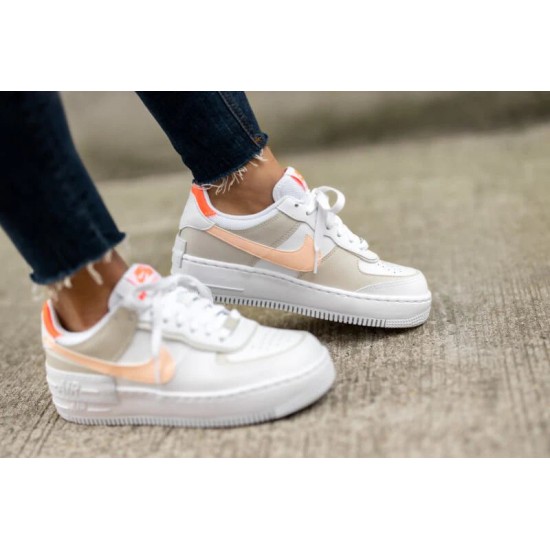 Nike Air Force 1 Shadow Crimson Tint Bright Mango DH3896-100 White/Crimsontint