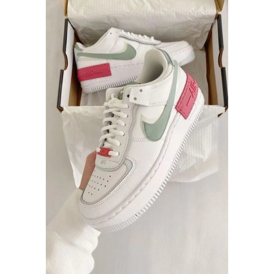 Nike Air Force 1 Shadow Jade Smoke CI0919-112 White/Jade Smoke-Seafoam-Archeo Pink