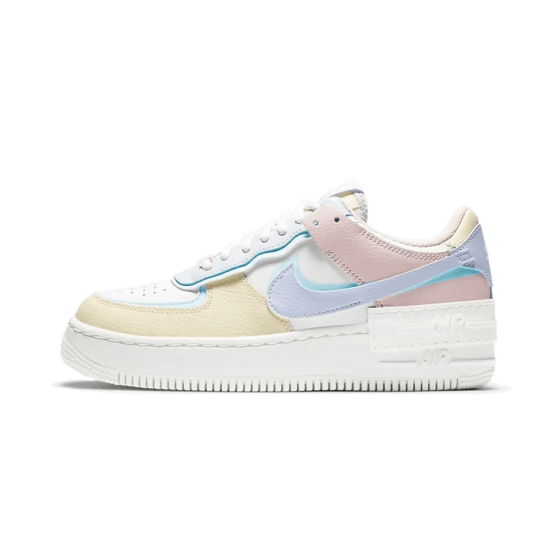 Nike Air Force 1 Shadow Pastel CI0919-106 Summit White/Ghost-Glacier Blue-Fossil