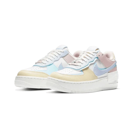 Nike Air Force 1 Shadow Pastel CI0919-106 Summit White/Ghost-Glacier Blue-Fossil