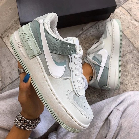 Nike Air Force 1 Shadow Pistachio Frost CW2655-001 Spruce Aura/White-Pistachio Frost