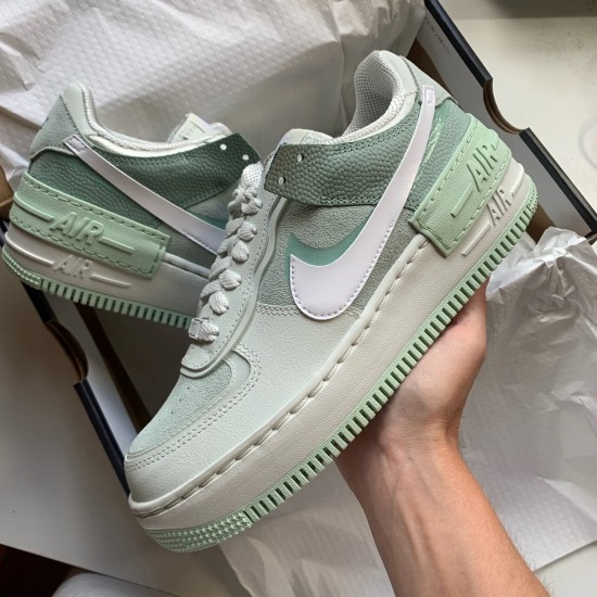 Nike Air Force 1 Shadow Pistachio Frost CW2655-001 Spruce Aura/White-Pistachio Frost