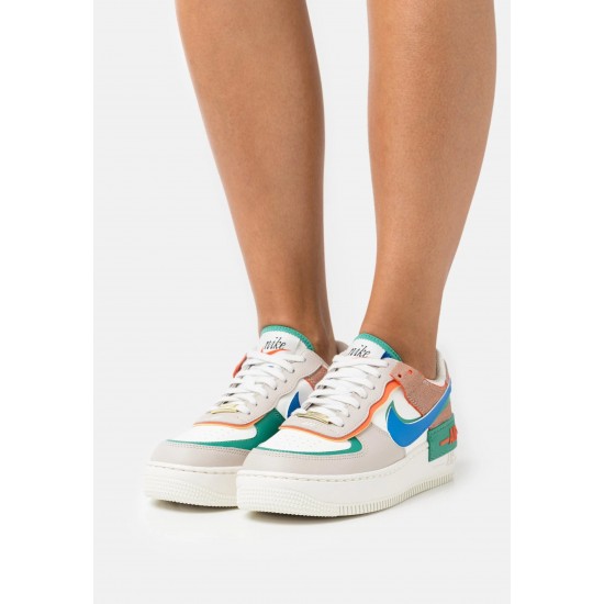 Nike Air Force 1 Shadow Sail Signal Blue Green CI0919-109 Sail/Signalblue/Greennoise/Cream