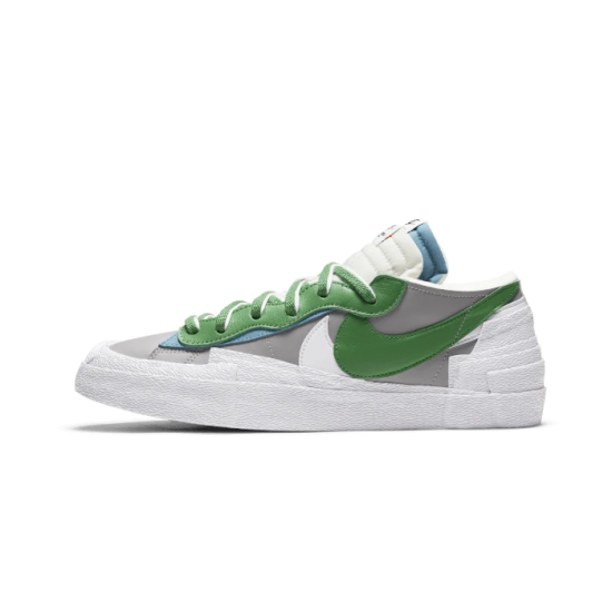 Nike Blazer Low Sacai Medium Grey Classic Green DD1877-001 Mediumgray/Classicgreen-White