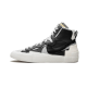 Nike Blazer Mid Sacai Black Gray BV0072-002 Black/White-Wolf Gray-Black