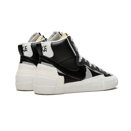 Nike Blazer Mid Sacai Black Gray BV0072-002 Black/White-Wolf Gray-Black