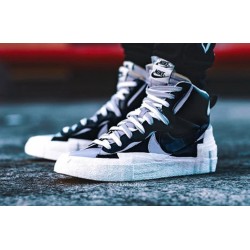 Nike Blazer Mid Sacai Black Gray BV0072-002 Black/White-Wolf Gray-Black 