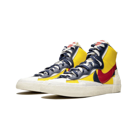 Nike Blazer Mid Sacai Snow Beach BV0072-700 White/Obsidian-University Red-Varsity Maize