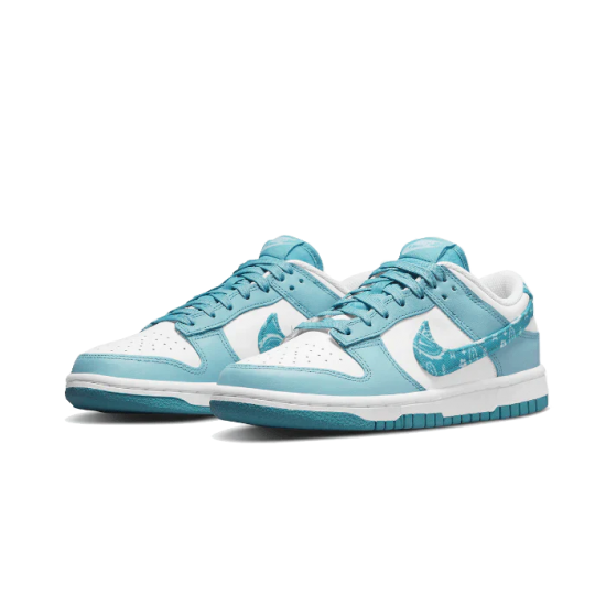 Nike Dunk Low Blue Paisley DH4401-101 White/Worn-Blue-White