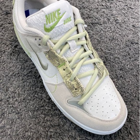 Nike Dunk Low Disrupt 2 Green Snake DV3206-001 White/Off White/Green Snake